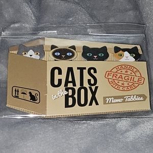 NWT - Streamline Imagined Cats in the Box Memo Tabbies - Lot of 9